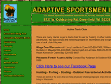 Tablet Screenshot of adaptivesportsmen.org
